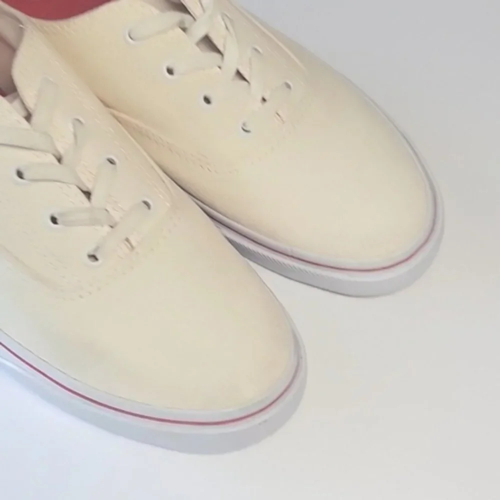 Tory Burch Murray off white lace-up sneakers women's size 10.5 - Picture 2 of 13